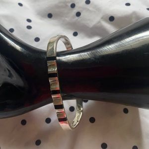 Sterling Silver Bracelet With Black Stone Hand Made In Mexico ~ 925 Purity